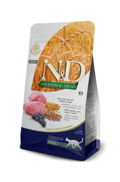 FARMINA N&D Ancestral Grain Lamb & Blueberry Adult 1.5Kg