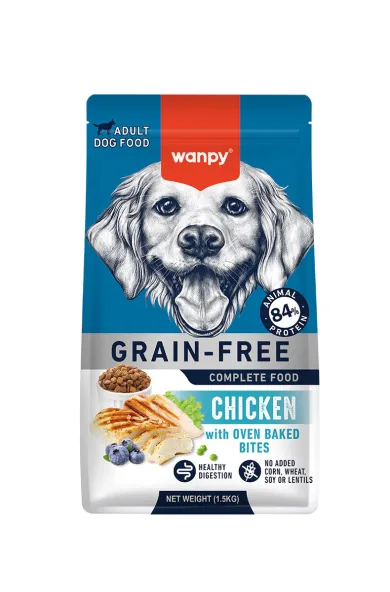 Wanpy Grain Free Dry Food For Adult Dog-Chicken 1.5KG