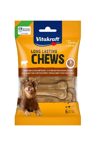Vitakraft Long Lasting Chews Dog Chew Bones - 6 pcs