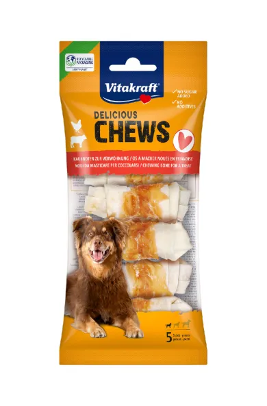Vitakraft Delicious Chews Wrapped Rolls with Chicken - 5 pcs