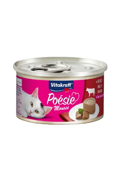Vitakraft CAT POESIE CAN BEEF MOUSSE, 85G