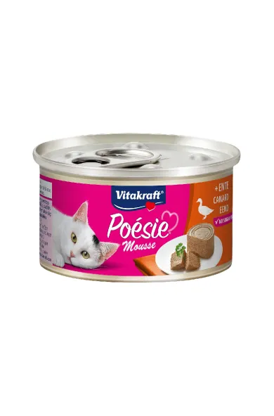 Vitakraft CAT POESIE CAN DUCK MOUSSE, 85G
