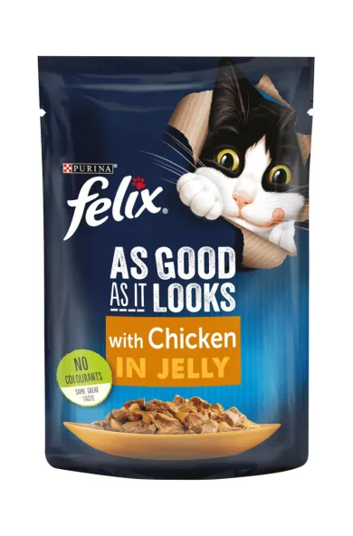 PURINA FELIX As Good as it Looks Chicken in Jelly Wet Cat - PACK OF 12