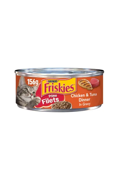 Friskies Prime Filets Chicken & Tuna in Gravy 156g