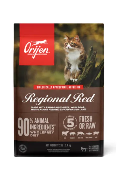Orijen CAT Regional Red Beef & Whole Pilchard, Bison, Lamb- 340g