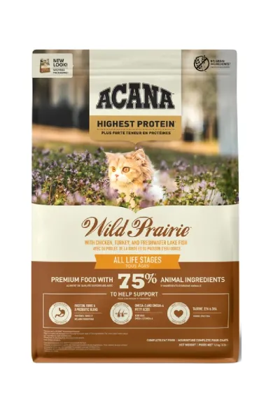 ACANA Wild Prairie Cat Chicken & Turkey & Fresh Water Lake Fish 1.8kg