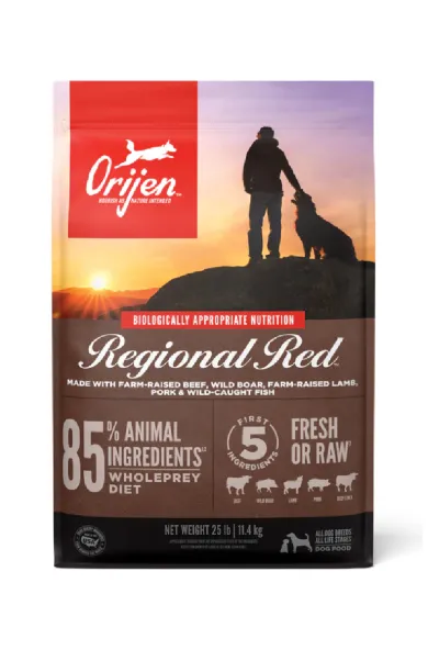 Orijen Dog Regional Red Raw Beef, Lamb & Pork - 2Kg
