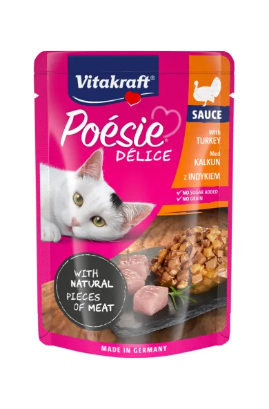 VITAKRAFT POESIE DELI SAUCE TURKEY BREAST