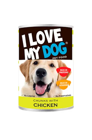 I Love My Dog Chunks With Chicken - 400g