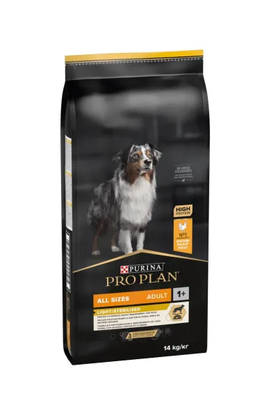 PURINA PRO PLAN ALL SIZE ADULT LIGHT STERILIZED DOG CHICKEN - 14KG
