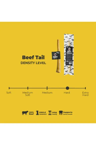 NUFF Beef Tail Dog Chew Small 30cm 40-60g