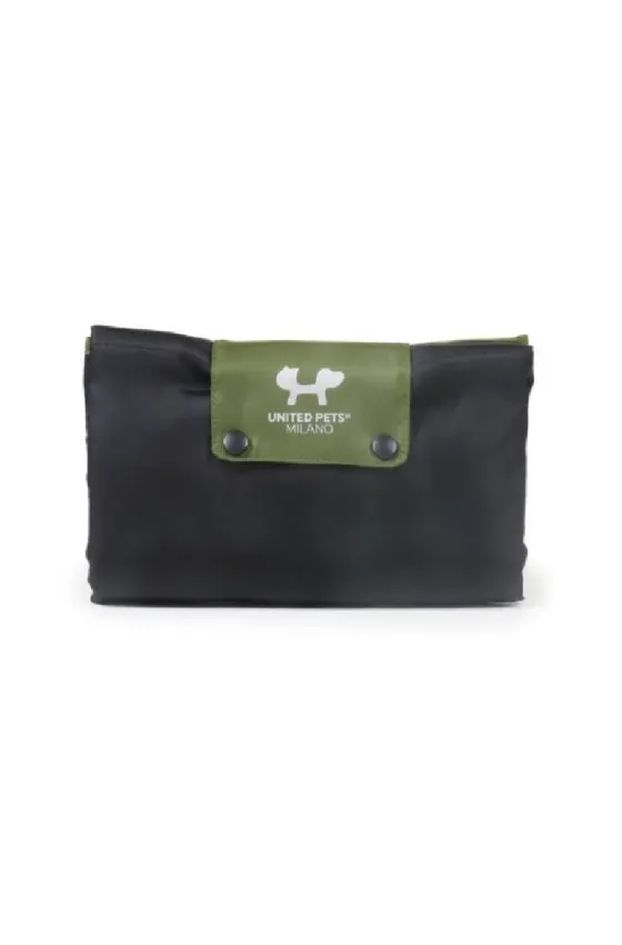 Lazy Dog Foldable Mat for Dogs Black and Green