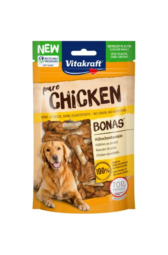 Vitakraft Dog Treats Pure Chicken Dumbbells – 80g