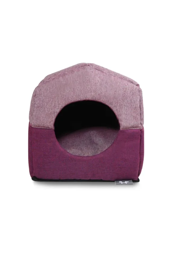 United Pets CHALET - House bed foldable Dark Pink and Light Pink