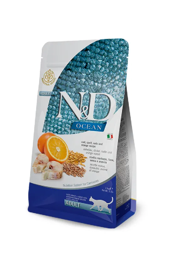 Farmina N&D Ocean Ancestral Cat Codfish & Orange 1.5kg
