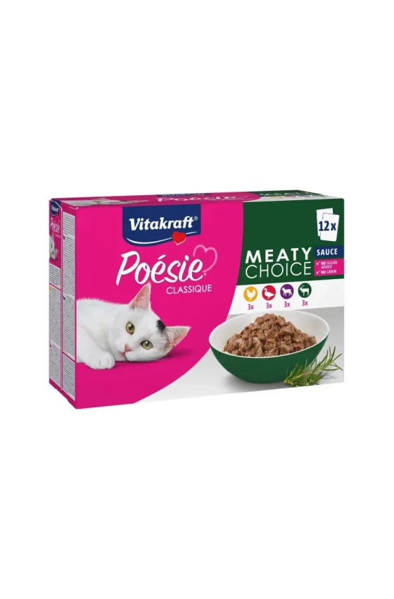 Vitakraft Poésie Classic Meaty Choice in Sauce Multipack