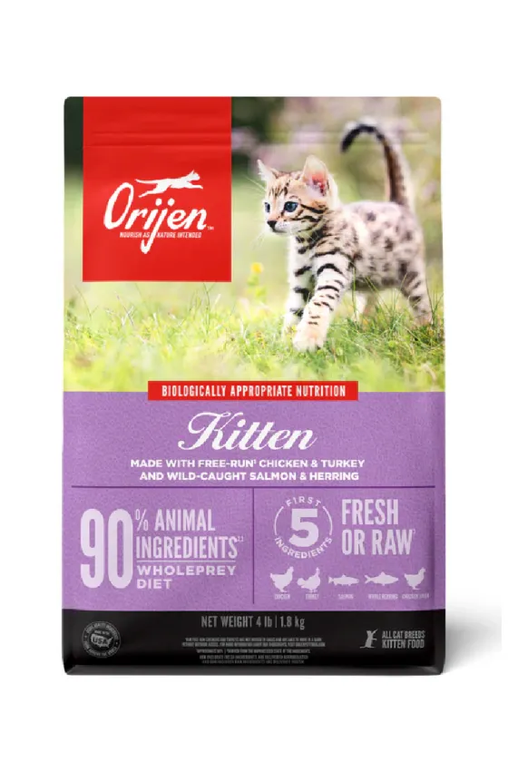 Orijen Kitten Chicken, Turkey & Wild Caught Fish - 1.8kg