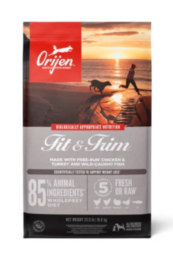 Orijen DOG Fit and Trim- Fresh Raw Chicken, Turkey & Wild Caught Fish - 2Kg