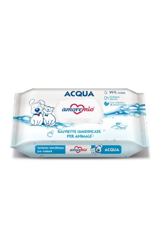 Amoremio Water Pet Wipes 40pcs