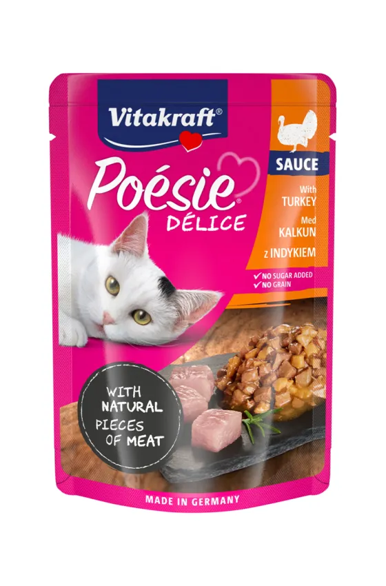 VITAKRAFT POESIE DELI SAUCE TURKEY BREAST